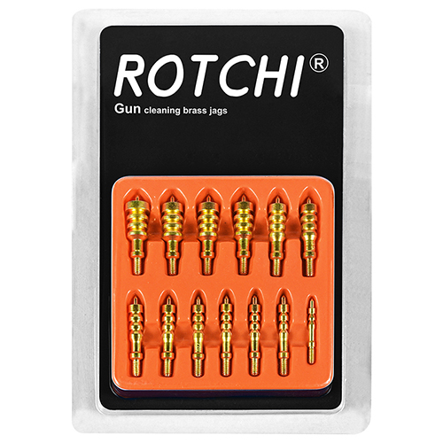 13dílná sada mosazných hrotů na čištění pistolí, balení blistrových karet