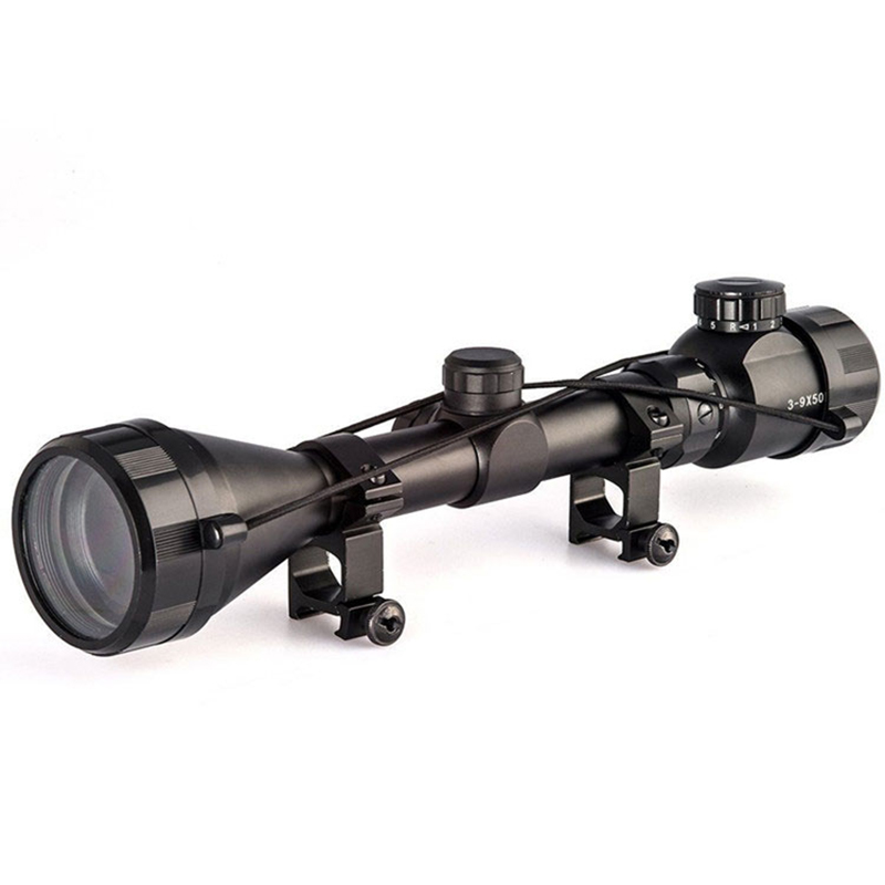 3-9x50 Eg Hunting Scope Tactical Rgb Osvětlení záměrný puškohled Vzduchová měkká puška
