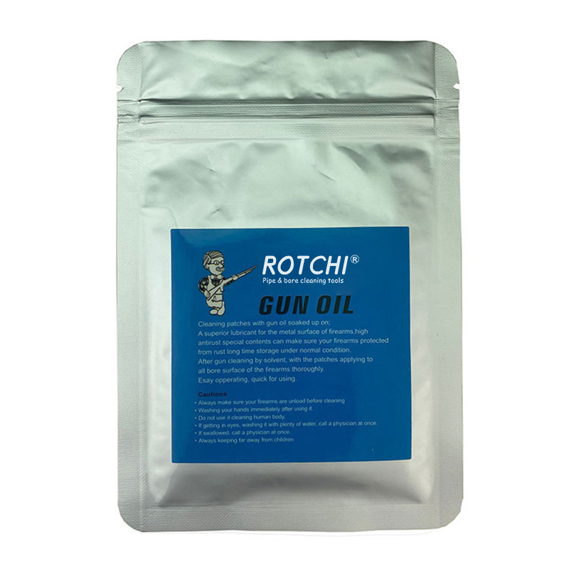 Opp balené náplasti na čištění pistole absorbované olejem