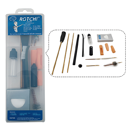 Sada pušky s vodítkem a olejem na zbraně