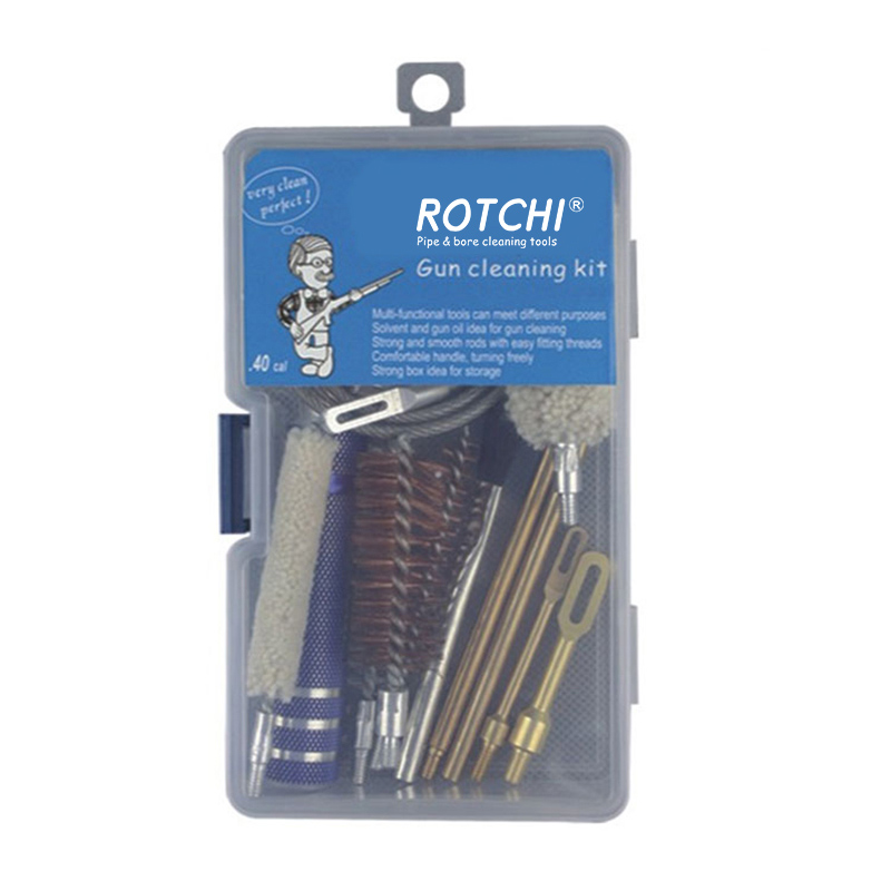 Univerzální sada na čištění pistolí v plastové krabičce